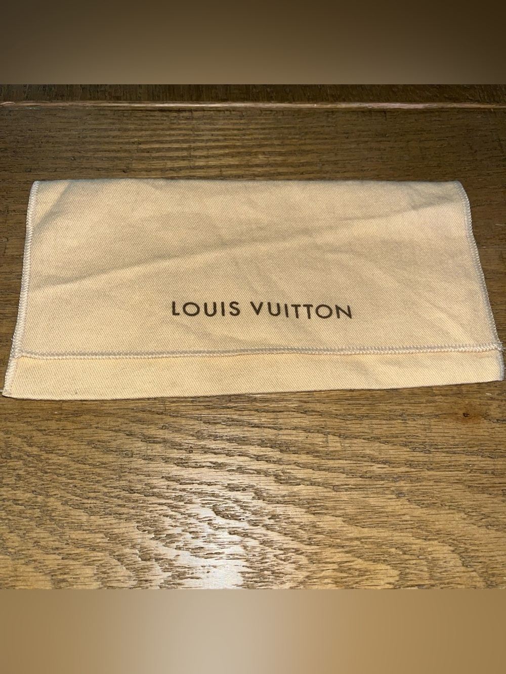 Louis Vuitton Cotton Dust Cover Bag Wallet 9” x 5”